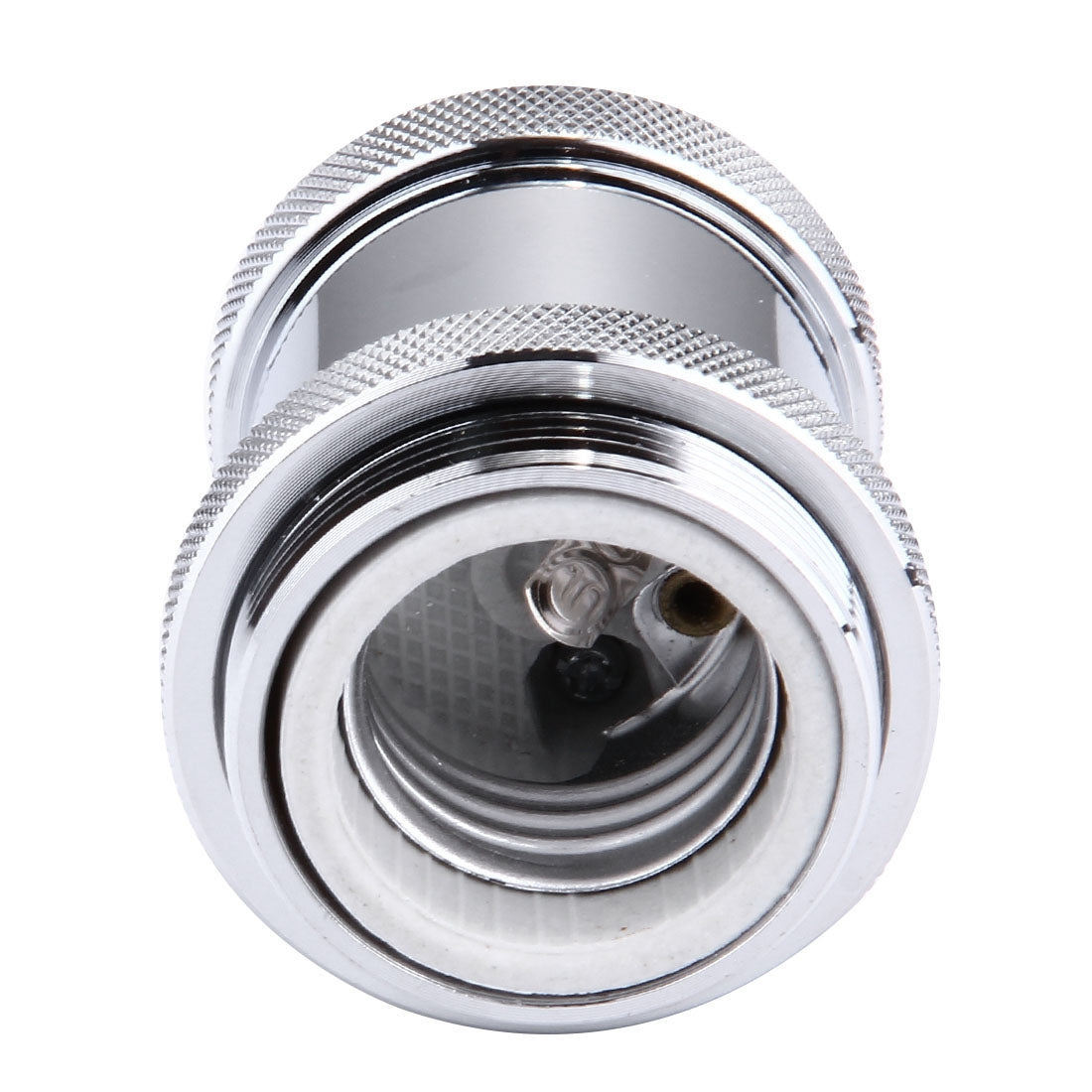 ELECTROPRIME E27 Retro Vintage Screw Bulb Base Lamp Bulb Holder, Not Included Light Bulb, AC 85-265V(Silver)