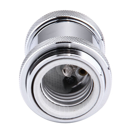 ELECTROPRIME E27 Retro Vintage Screw Bulb Base Lamp Bulb Holder, Not Included Light Bulb, AC 85-265V(Silver)