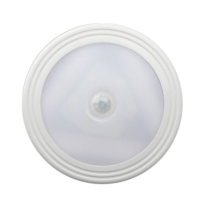 ELECTROPRIME 0.3W White Light Round Shape LED PIR Sensor Light , 6 LEDs 30 LM SMD-3528 for Cabinets