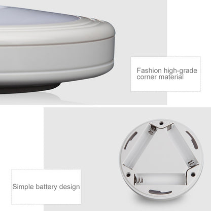 ELECTROPRIME 0.3W White Light Round Shape LED PIR Sensor Light , 6 LEDs 30 LM SMD-3528 for Cabinets