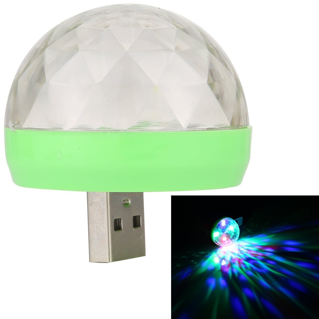 ELECTROPRIME 4W RGB Sound Control Mini Magic Ball LED Stage Lamp