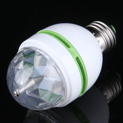 ELECTROPRIME E27 3W Colorful Light Decoration Stage Light Bulb, LED Full Color Auto Rotating Lamp for Family Party / KTV / Bars / Hotel / DJs, AC 85-260V