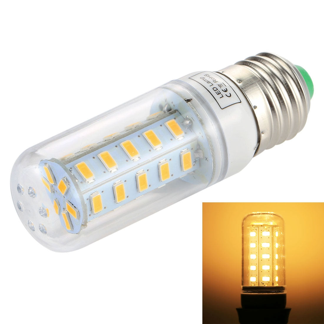 ELECTROPRIME E27 36 LEDs 4W LED Corn Light, SMD 5730 Energy-saving Bulb, DC 12-30V