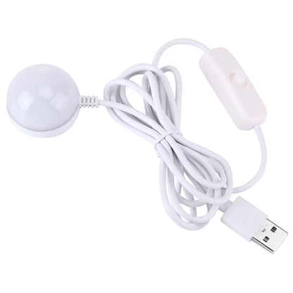 ELECTROPRIME 2W USB LED Light Bulb with Magnetic, 5V 140-150Lumens 6LED (Warm White)