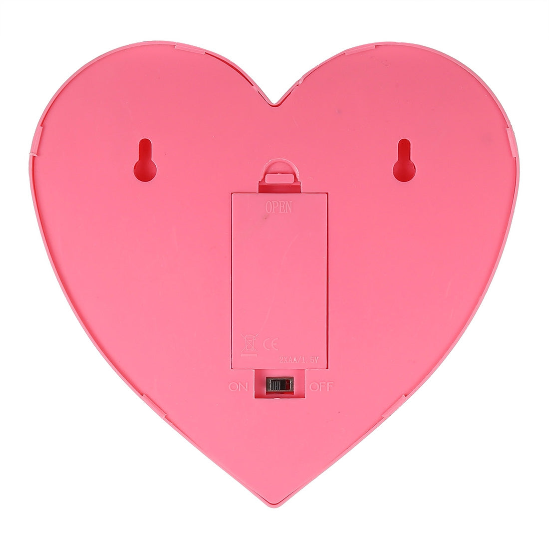 ELECTROPRIME Creative Heart Shape Warm White LED Decoration Light, 2 x AA Batteries Powered Party Festival Table Wedding Lamp Night Light(Pink)
