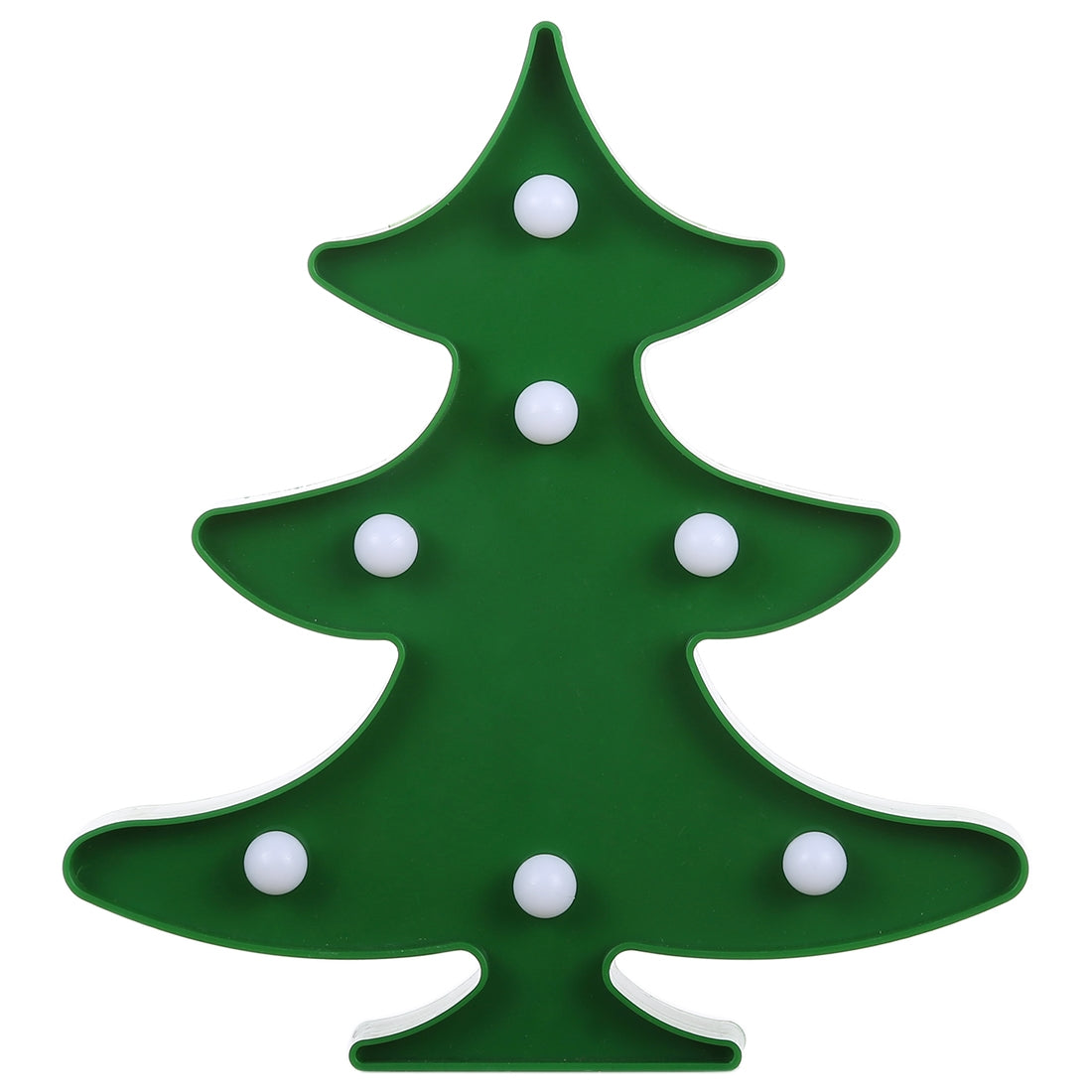 ELECTROPRIME Creative Christmas Tree Shape Warm White LED Decoration Light, 2 x AA Batteries Powered Party Festival Table Wedding Lamp Night Light(Green)