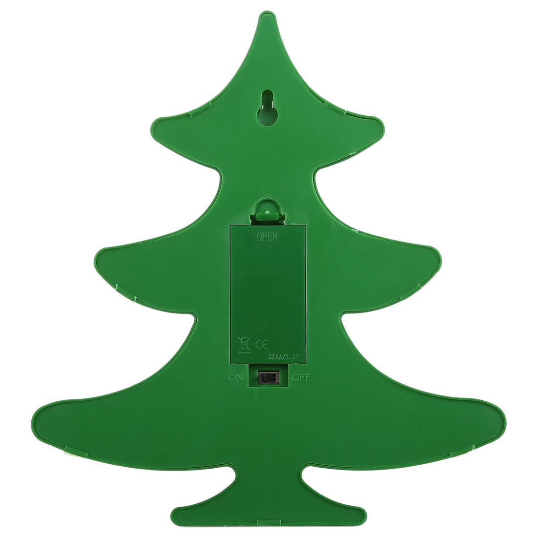 ELECTROPRIME Creative Christmas Tree Shape Warm White LED Decoration Light, 2 x AA Batteries Powered Party Festival Table Wedding Lamp Night Light(Green)
