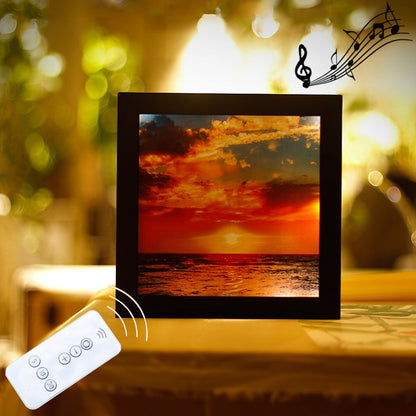 ELECTROPRIME Dimming Warm White Light Photo Frame LED Decoration Light, Remote Control Creative Night Light Lamp Novelty Gift