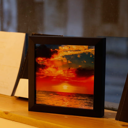 ELECTROPRIME Dimming Warm White Light Photo Frame LED Decoration Light, Remote Control Creative Night Light Lamp Novelty Gift