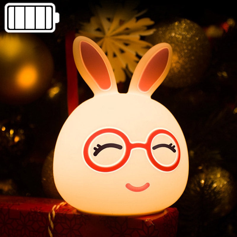ELECTROPRIME Cartoon Colorful Changing Touch Pat Sensor Night Light, Creative Battery Powered LED Decoration Lamp Novelty Gift