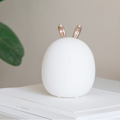 ELECTROPRIME 3life-317 Cute Rabbit LED Pat Light, 3-speed Brightness Adjustment Decorative Night Light for Bedroom, Study Room, Living Room