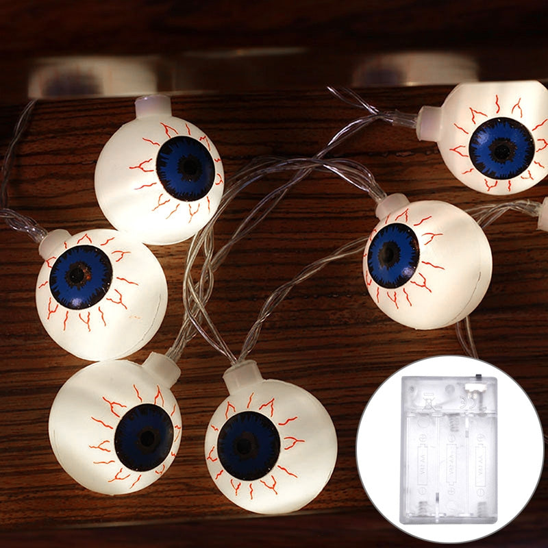 ELECTROPRIME 3m Ghost Eyes Design Halloween Series LED String Light, 20 LEDs 3 x AA Batteries Box Operated Party Props Fairy Decoration Night Lamp
