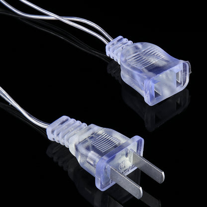 ELECTROPRIME 3.5m Blue Light LED Decoration Light, 96 LEDs Little Ice Bars String with End Joint & Multi-function Controller, US Plug, AC 110V(Blue Light)