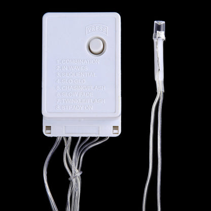 ELECTROPRIME 3m(Length) x 2m(Height) Colorful Light LED Decoration Light, 200 LEDs Reticular String Light with End Joint & Multi-function Controller, US Plug  AC 110V