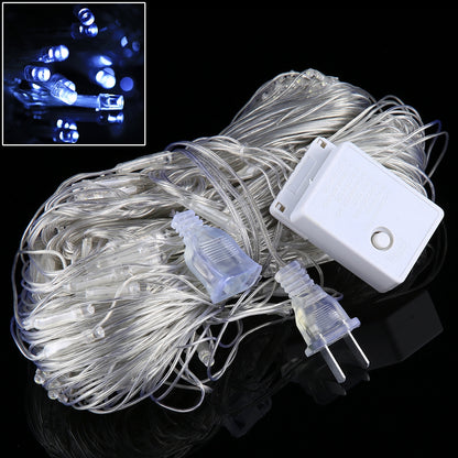 ELECTROPRIME 3m(Length) x 2m(Height) Colorful Light LED Decoration Light, 200 LEDs Reticular String Light with End Joint & Multi-function Controller, US Plug  AC 110V
