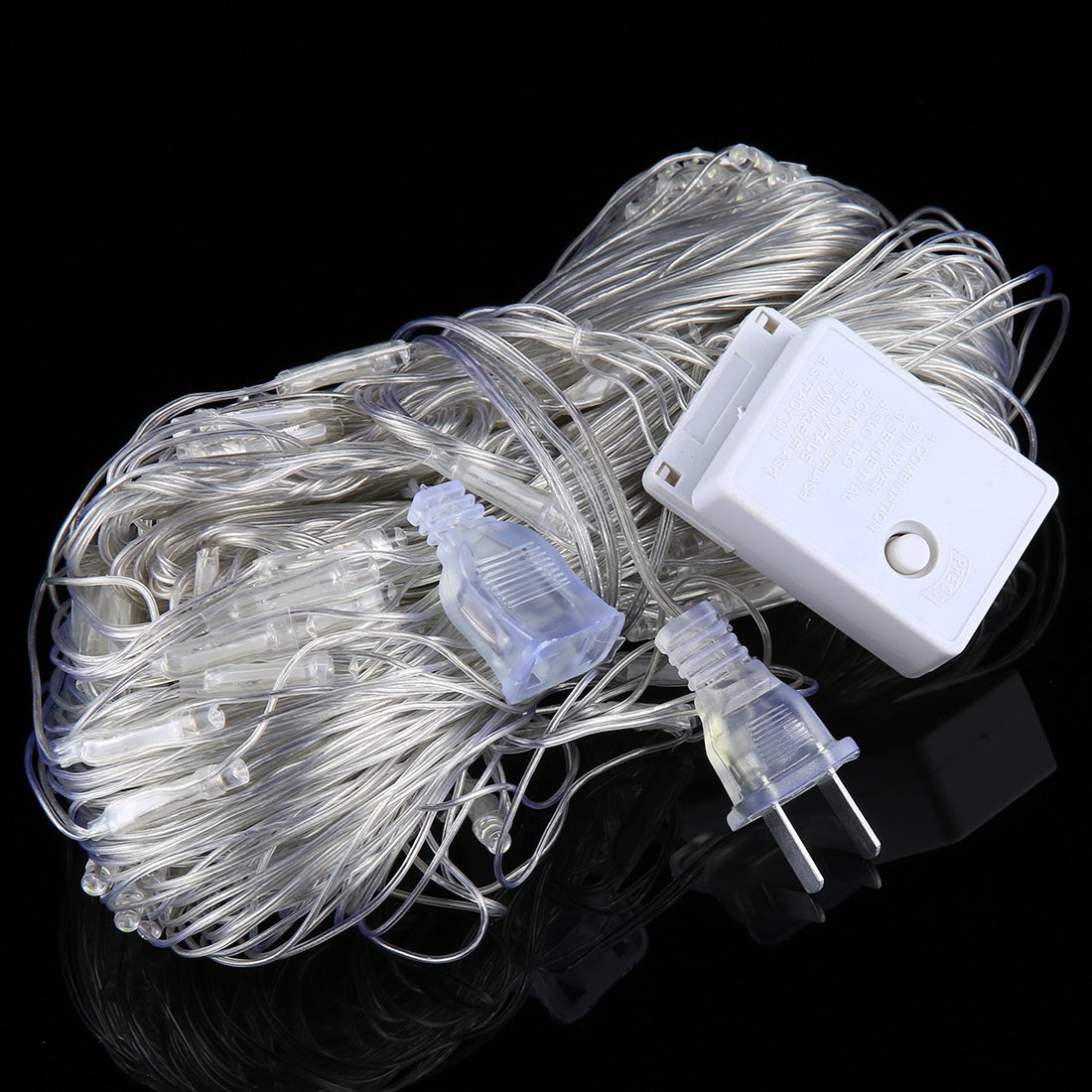 ELECTROPRIME 3m(Length) x 2m(Height) Colorful Light LED Decoration Light, 200 LEDs Reticular String Light with End Joint & Multi-function Controller, US Plug  AC 110V