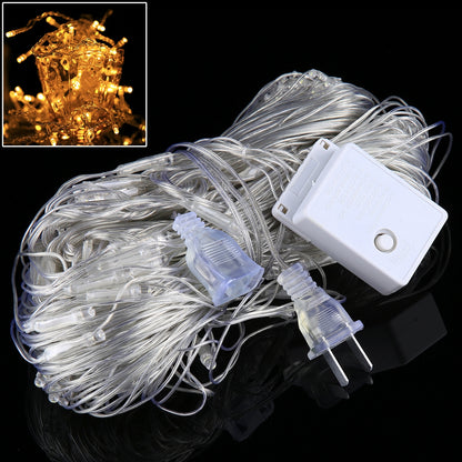 ELECTROPRIME 3m(Length) x 2m(Height) Colorful Light LED Decoration Light, 200 LEDs Reticular String Light with End Joint & Multi-function Controller, US Plug,  AC 110V