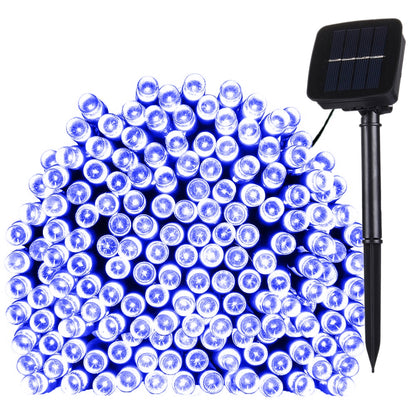 ELECTROPRIME 17m IP44 Waterproof  Solar Panel Fairy Lamp, 100 LEDs Holiday Decorative Light(Blue Light)