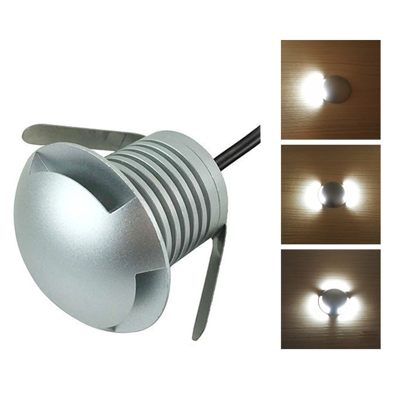 ELECTROPRIME 3W LED Embedded Polarized Buried Lamp IP67 Waterproof Turtle Shell Lamp Outdoor Garden Lawn Lamp, White Light 4000K Q1 One-way Light