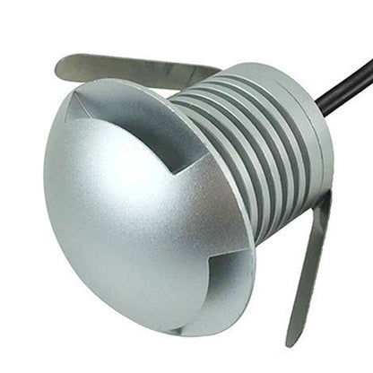 ELECTROPRIME 3W LED Embedded Polarized Buried Lamp IP67 Waterproof Turtle Shell Lamp Outdoor Garden Lawn Lamp, White Light 6000K Q1 One-way Light