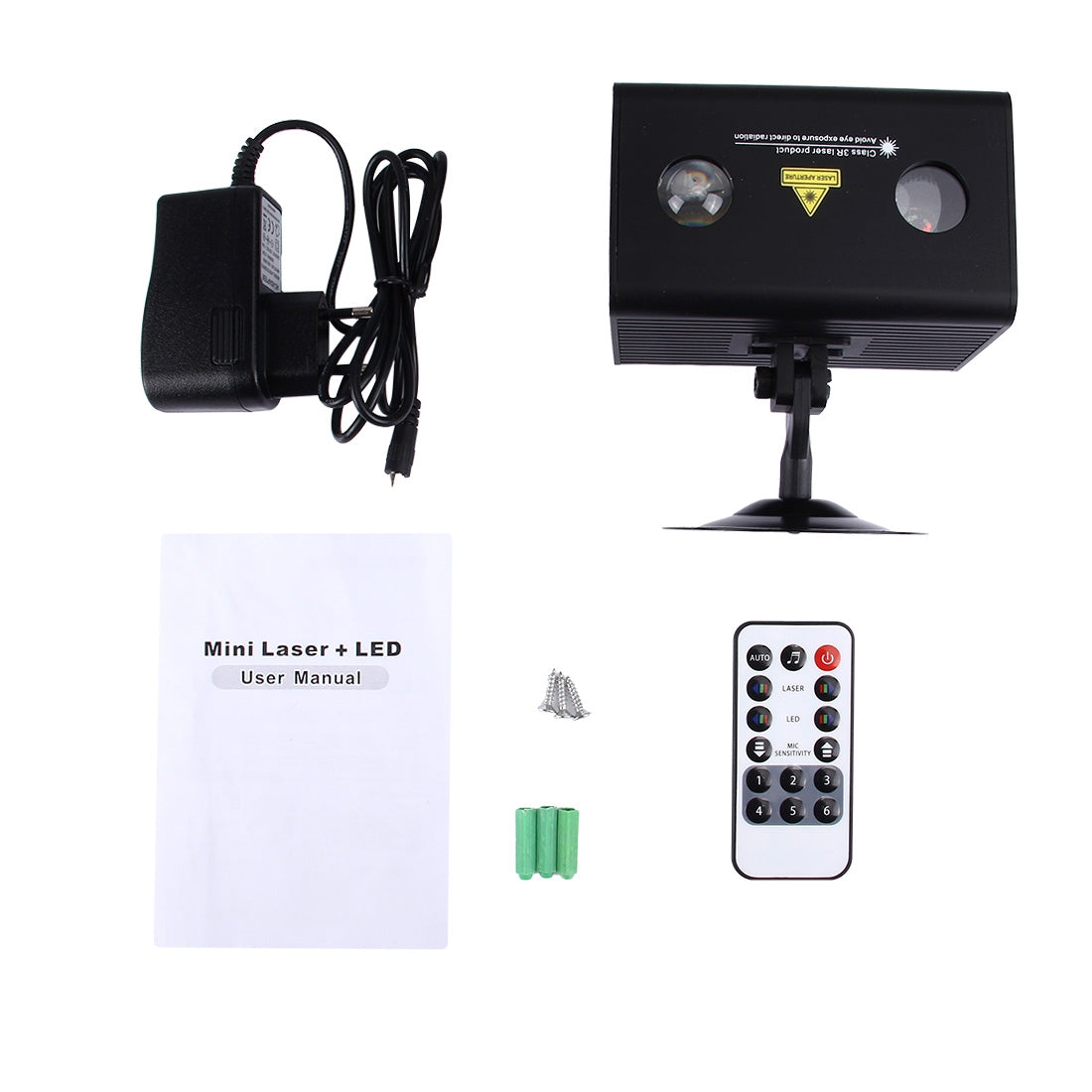ELECTROPRIME 15W Colorful Water Wave LED Laser Light , Fantastic and Romantic Star Light Lamp Family Decoration Light KTV Disco Pub Party Atmosphere Light with Holder & Sound Activated & Automatic Play & Manual Remote Control Function