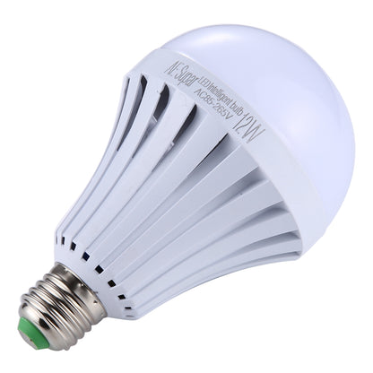 ELECTROPRIME E27 12W SMD 5730 LED Bulbs, 24 LEDs 1080 LM 6000-6500K LED Intelligent Emergency Ball Steep Lights, AC 85-265V