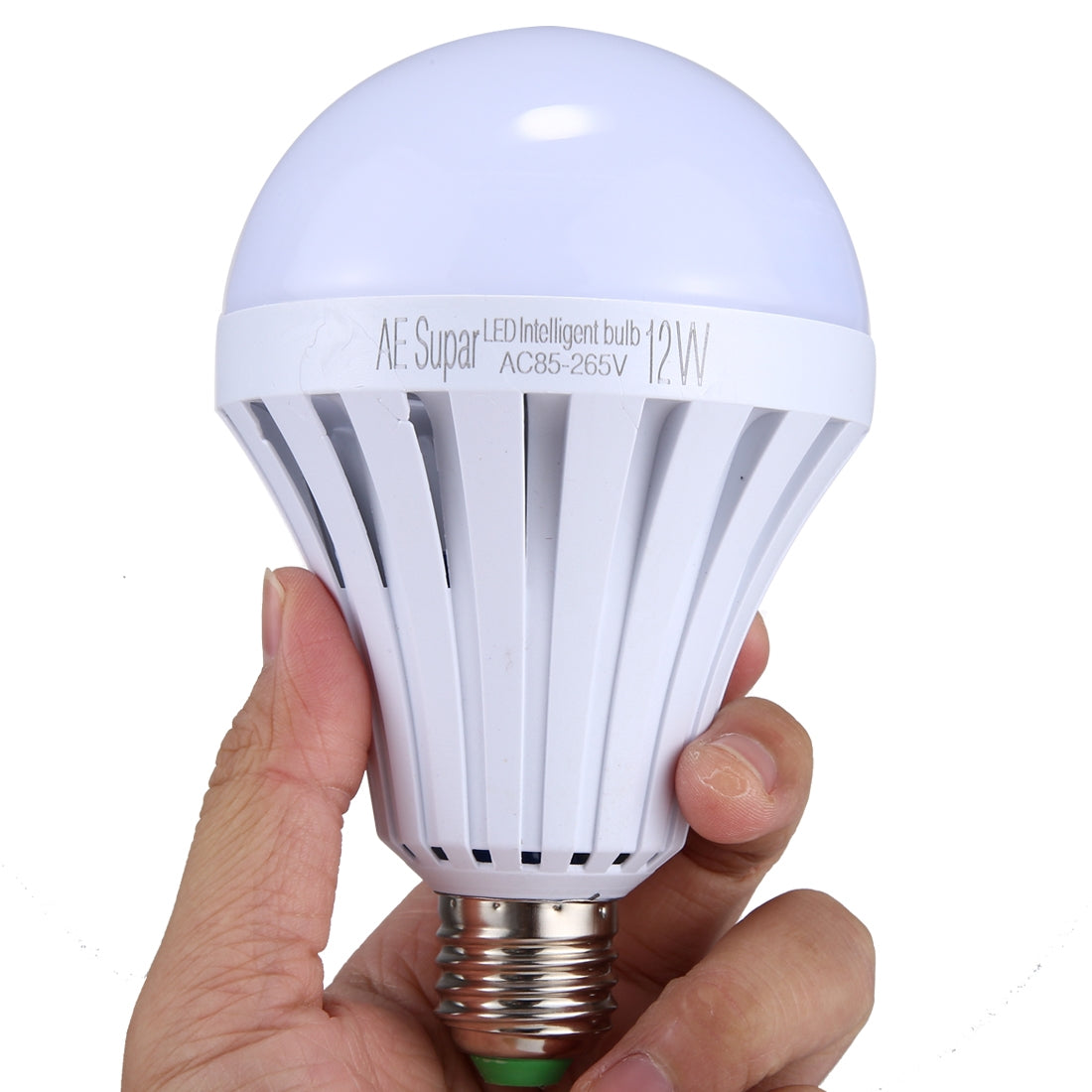 ELECTROPRIME E27 12W SMD 5730 LED Bulbs, 24 LEDs 1080 LM 6000-6500K LED Intelligent Emergency Ball Steep Lights, AC 85-265V