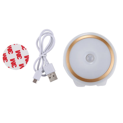 ELECTROPRIME CL018Human Body Induction LED Night Light, USB Charging Bedroom Bedside Lights, Induction distance: 3m