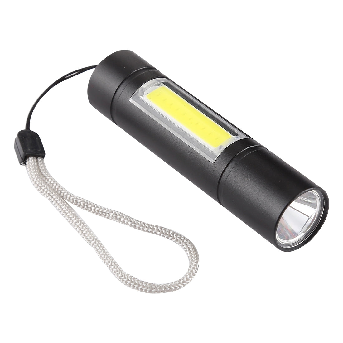 ELECTROPRIME A1 USB Charging Waterproof Fixed Focus XPE + COB Flashlight with 3-Modes & Storage Box