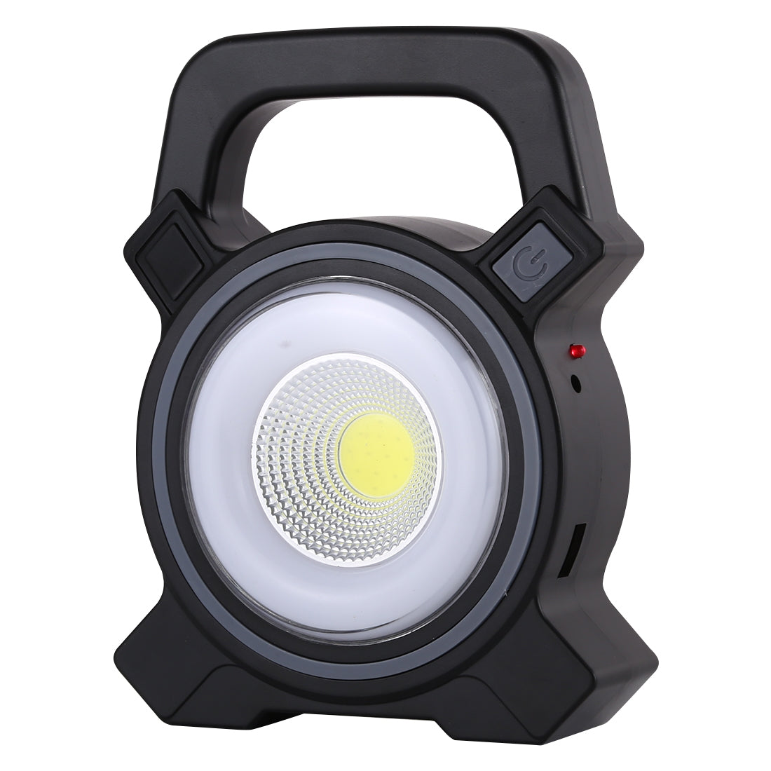 ELECTROPRIME JY-819A 10W Solar Rechargeable White Light COB LED Work Light, Handheld Camping Lamp with Solar Panel