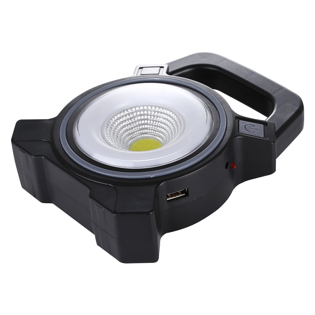 ELECTROPRIME JY-819A 10W Solar Rechargeable White Light COB LED Work Light, Handheld Camping Lamp with Solar Panel