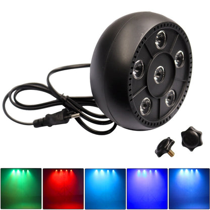 ELECTROPRIME 3 in 1 6 LEDs Voice Control + Self-propelled + RGB Mini LED PAR Light, AC 100-240V