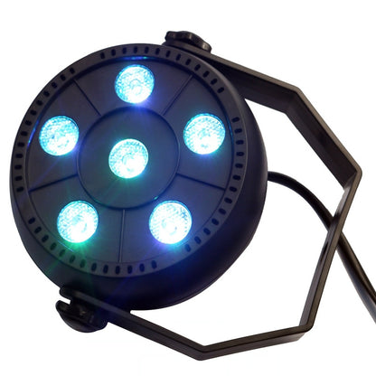 ELECTROPRIME 3 in 1 6 LEDs Voice Control + Self-propelled + RGB Mini LED PAR Light, AC 100-240V