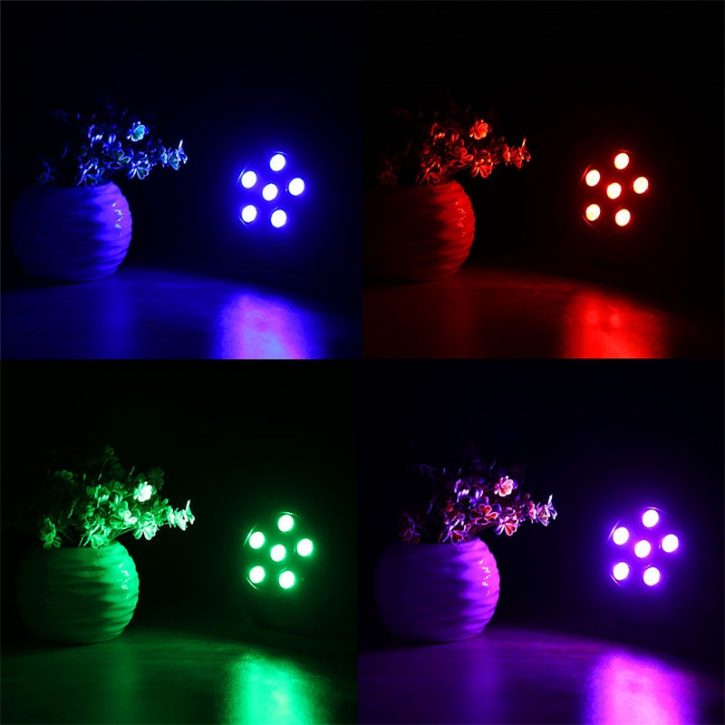 ELECTROPRIME 3 in 1 6 LEDs Voice Control + Self-propelled + RGB Mini LED PAR Light, AC 100-240V