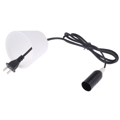 ELECTROPRIME E14 Wire Cap Lamp Holder Chandelier Power Socket with Lampshade & 1.5m Extension Cable, US Plug