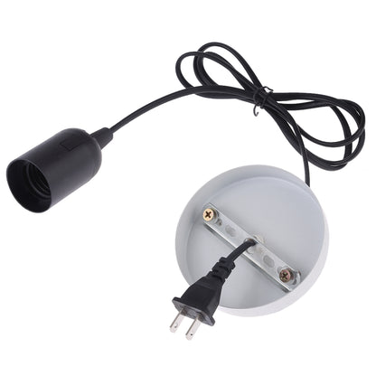 ELECTROPRIME E27 Wire Cap Lamp Holder Chandelier Power Socket with Base & 1.5m Extension Cable, US Plug