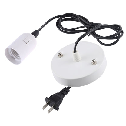 ELECTROPRIME E27 Wire Cap Lamp Holder Chandelier Power Socket with Base & 1.5m Extension Cable, US Plug
