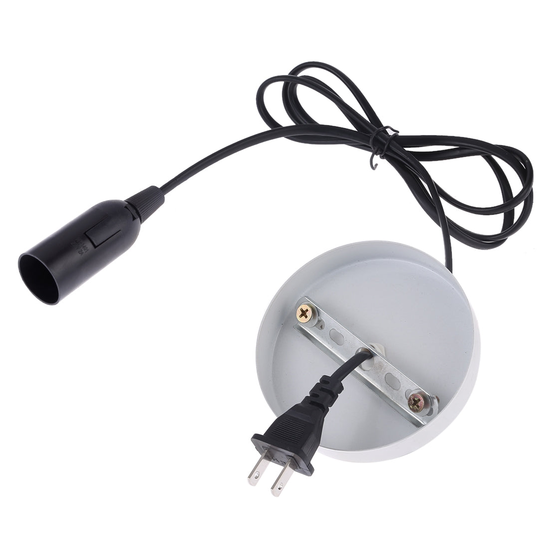 ELECTROPRIME E14 Wire Cap Lamp Holder Chandelier Power Socket with Base & 1.5m Extension Cable, US Plug