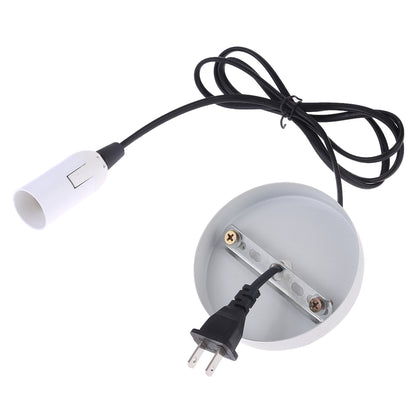 ELECTROPRIME E14 Wire Cap Lamp Holder Chandelier Power Socket with Base & 1.5m Extension Cable, US Plug