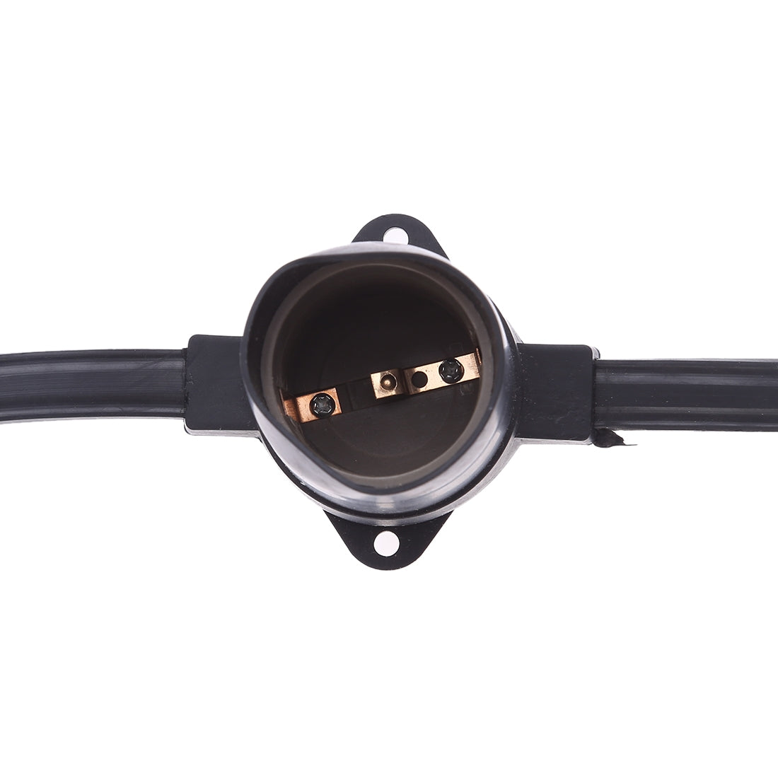 ELECTROPRIME E27 Lamp Holder 8 Heads Hanging Wire Chandelier Lamp Holder Bulb Base Power Cable, Cable Length: 1m (Black)