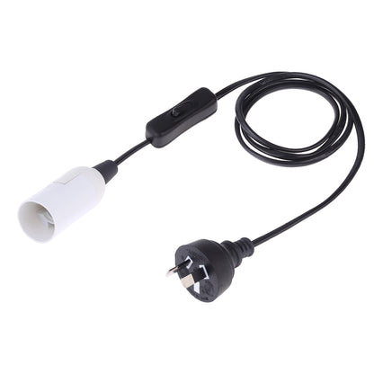 ELECTROPRIME E14 Wire Cap Switch Lamp Holder Chandelier Power Socket with 1.2m Extension Cable, AU Plug(White)