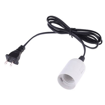 ELECTROPRIME E27 Wire Cap Lamp Holder Chandelier Power Socket with 1.5m Extension Cable, US Plug(White)