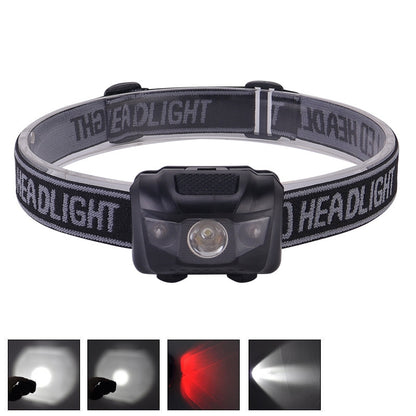 ELECTROPRIME 3W Water Resistant White Light LED HeadLamp, 120LM Outdoor Mini Light for Running / Fishing / Climbing