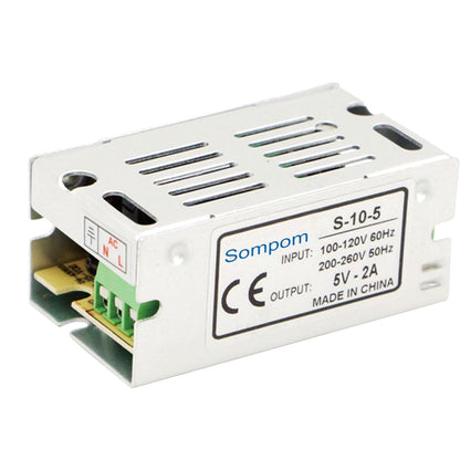 ELECTROPRIME SOMPOM S-10-5 10W 5V 2A Switching Driver LED Light Strip Display Screen Lighting Monitor Power Supply