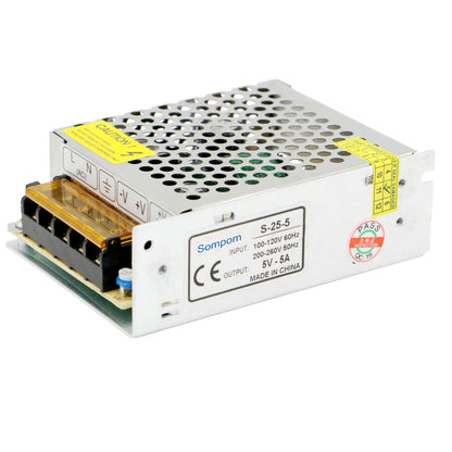 ELECTROPRIME SOMPOM S-25-5 25W 5V 5A Switching Driver LED Light Strip Display Screen Lighting Monitor Power Supply