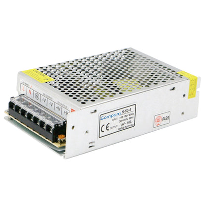ELECTROPRIME SOMPOM S-50-5 50W 5V 10A Switching Driver LED Light Strip Display Screen Lighting Monitor Power Supply