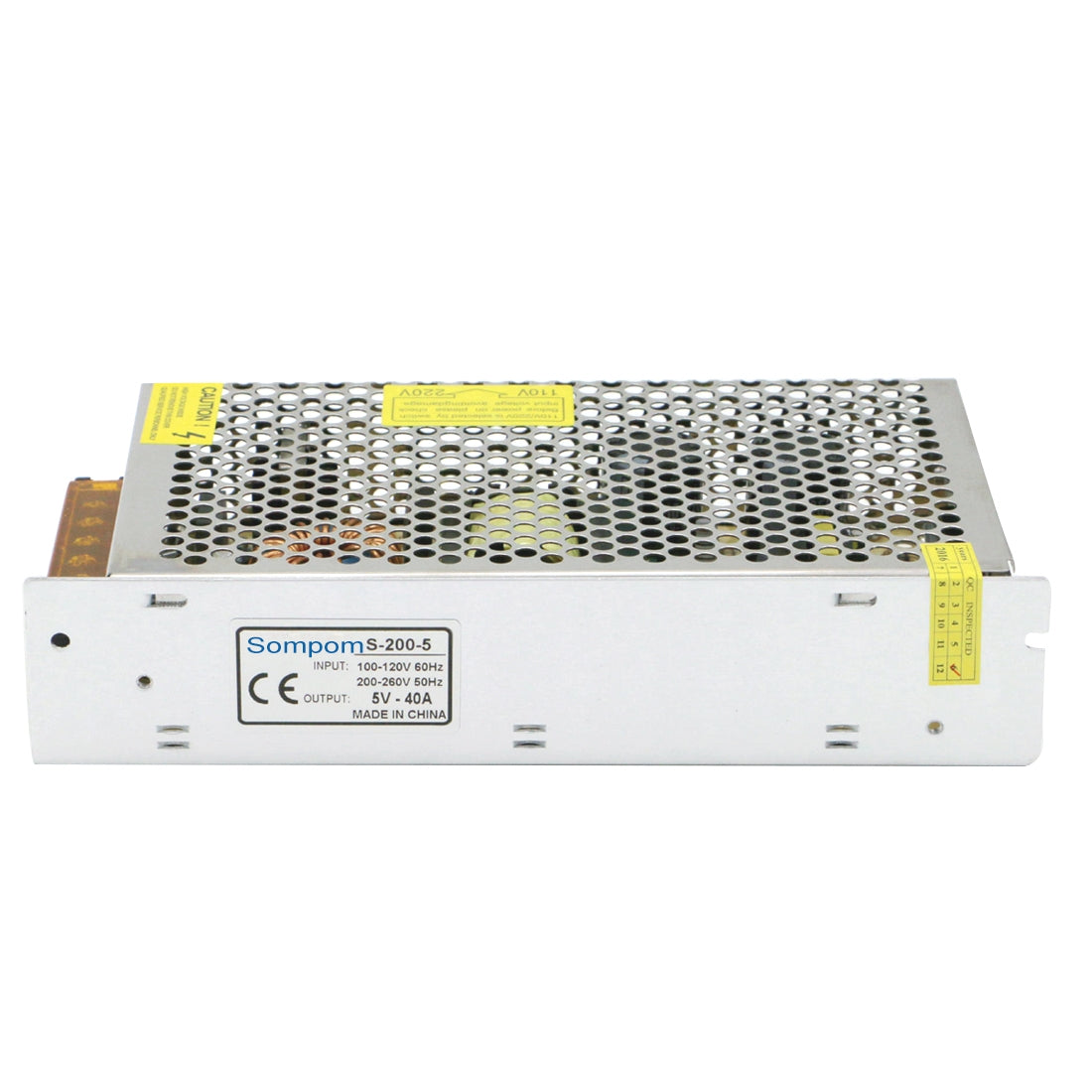 ELECTROPRIME SOMPOM S-200-5 200W 5V 40A Switching Driver LED Light Strip Display Screen Lighting Monitor Power Supply