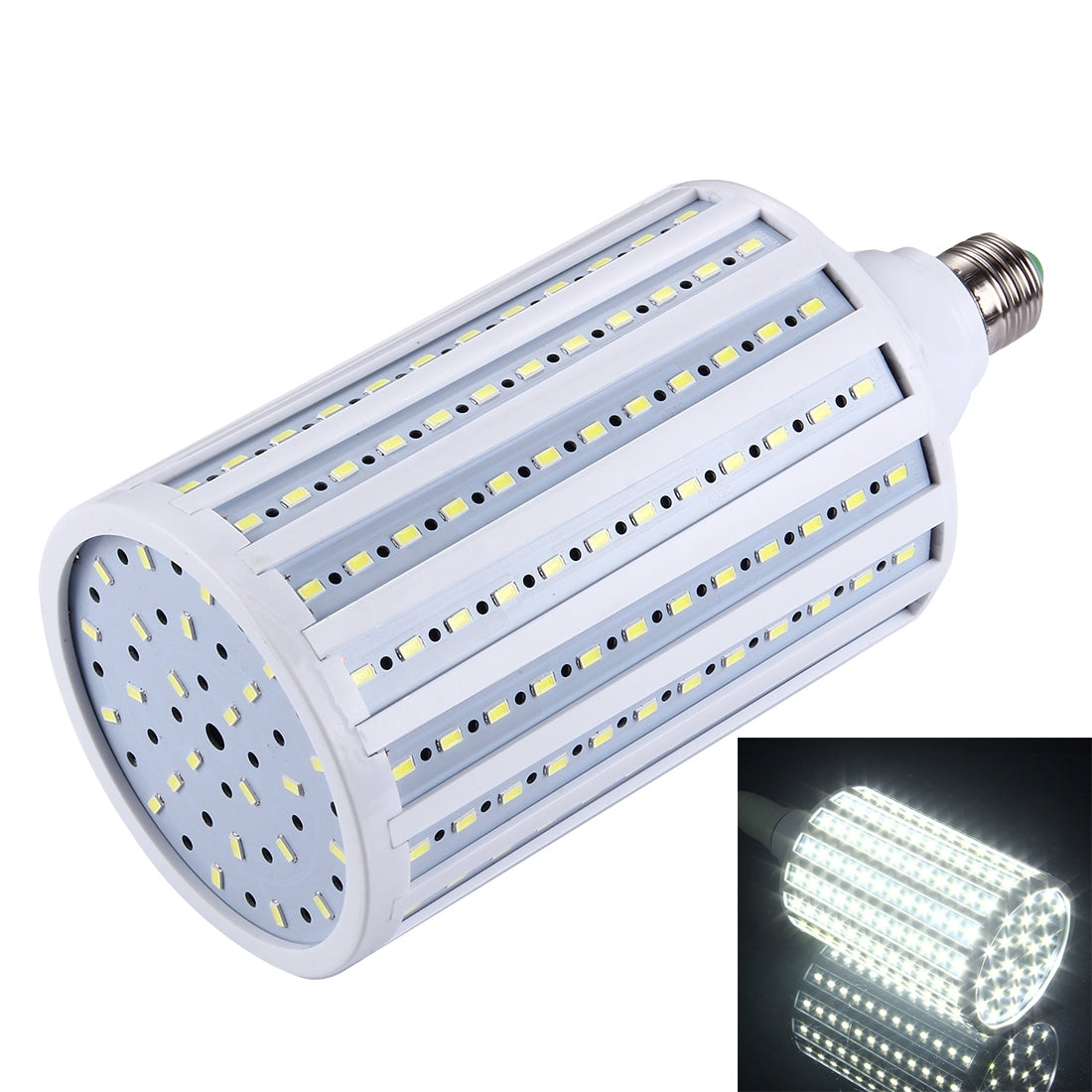 ELECTROPRIME 80W PC Case Corn Light Bulb, E27 6600LM 216 LED SMD 5730, AC 110V(White Light)