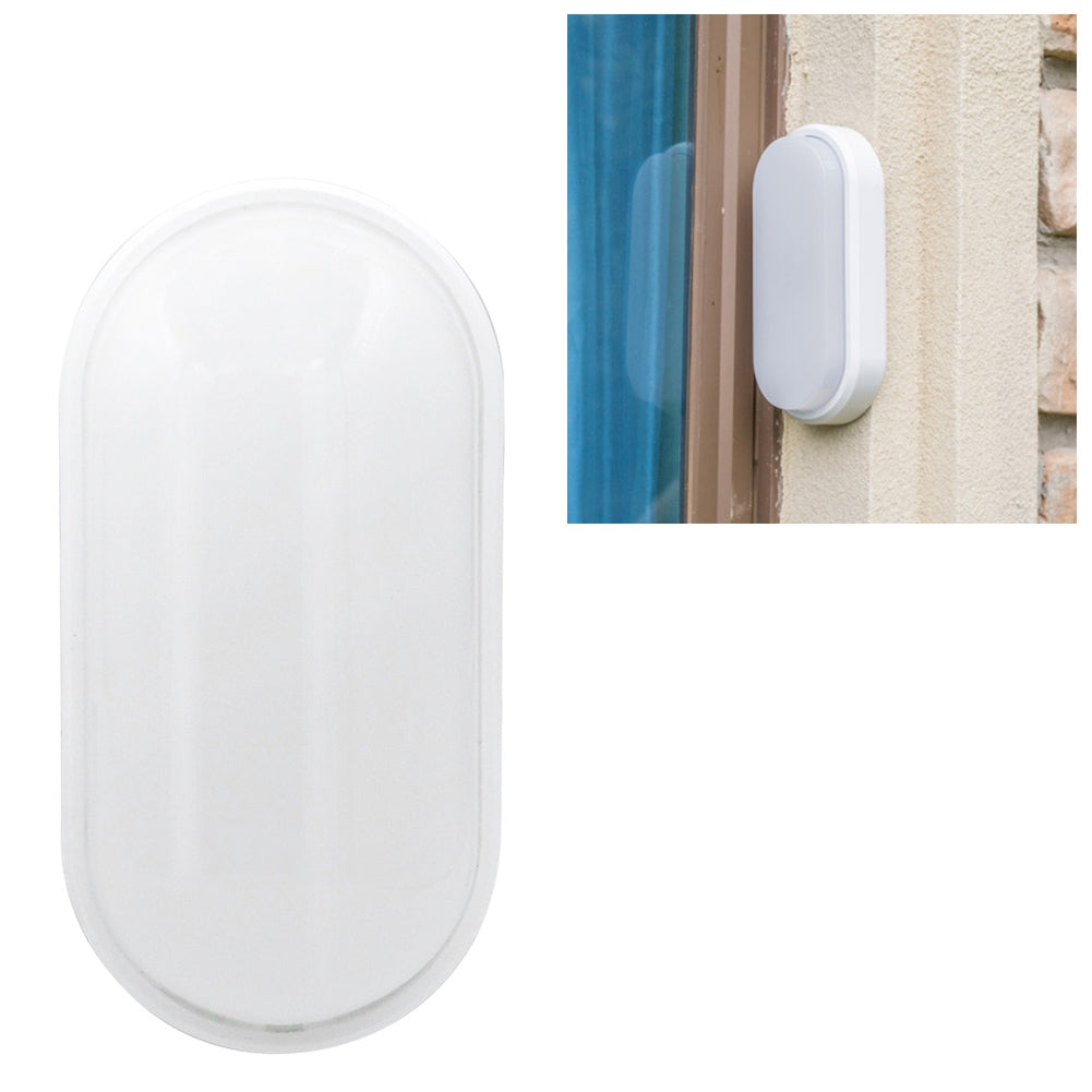 ELECTROPRIME Oval 20W 85-265V 2400LM LED Moisture-proof Lamp LED Wall Light (White)
