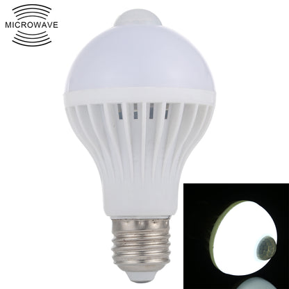 ELECTROPRIME E27 7W 16 LEDs SMD 5730 450LM Infrared Motion Sensor LED Light Bulb, Sensor Distance: 4-6m, AC 220V(White Light)